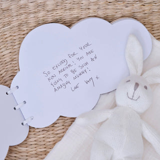 Ginger Ray Wooden Hello Baby Cloud Baby Shower Guest Book