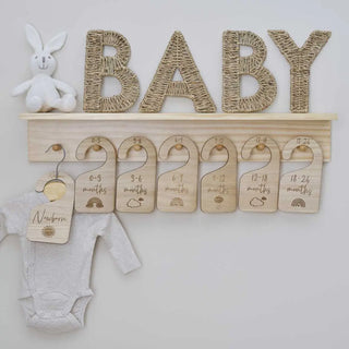 Ginger Ray | Wooden Baby Hangers | Baby Shower Gifts NZ