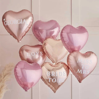 Ginger Ray | Customisable Heart Balloons | Hen Party Supplies NZ