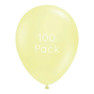 Tuftex | Lemonade Balloons | Pastel Yellow Party Supplies NZ