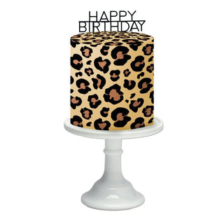 Build a Birthday | Leopard Edible Cake Wrap | Jungle & Safari Party Supplies NZ