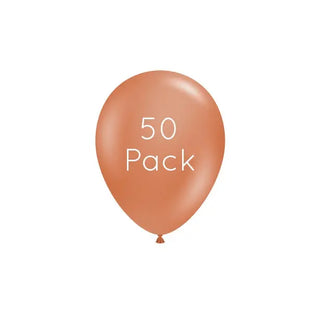 Burnt Orange Mini Balloons - 50 Pkt