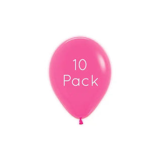 Neon Fuchsia Mini Balloons - 10 Pkt