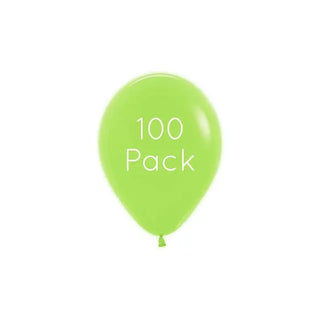 Neon Green Mini Balloons - 100 Pkt