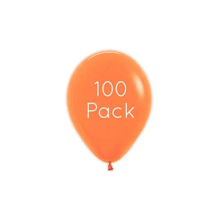 Neon Orange Mini Balloons - 100 Pkt