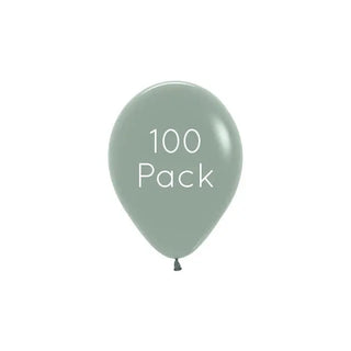 Pastel Dusk Laurel Green Mini Balloons - 100 Pkt