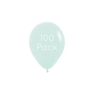 Pastel Matte Green Mini Balloons - 100 Pkt