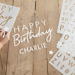 Ginger Ray | Birthday Stencils | Boutique Party Supplies NZ