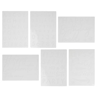 Ginger Ray Birthday Number and Letter Stencils - PICK UP ONLY