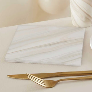 Ginger Ray | Natural Marble Napkins | Neutral Party Supplies NZ