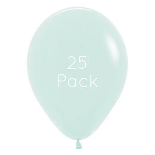 Pastel Matte Green Balloons - 25 Pkt