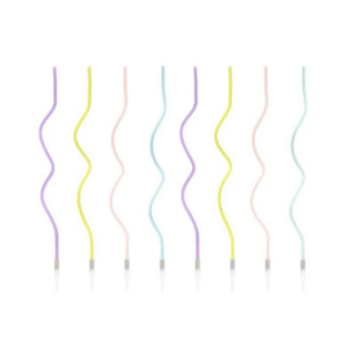 Pastel Party | Pastel Candles | Birthday Candles | Swirly Candles | Novelty Candles 