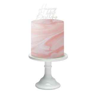 Build a Birthday | Pink Marble Edible Cake Wrap | Pink Marble Party Supplies NZ