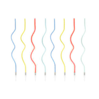 Rainbow Candles | Primary Colour Candles | Swirly Candles | Novelty Candles | Birthday Candles 