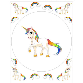 Unicorn Edible Cake Image | Unicorn Party Supplies NZ