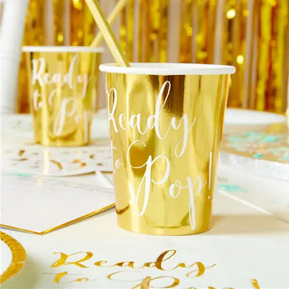 Ready to Pop Baby Shower Cups - 8 Pkt