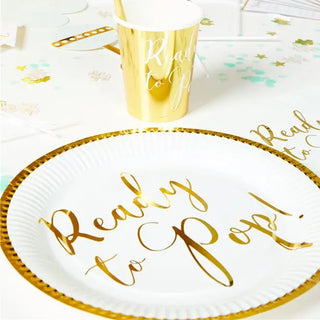 Ready to Pop Baby Shower Plates - Dinner 8 Pkt