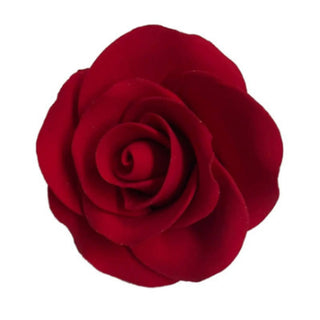 Edible Red Rose On Wire | Floral Party Supplies NZ