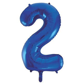 Party Choice | Giant number 2 blue foil balloon | Blue party supplies