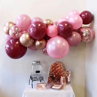 Sangria Sparkle Balloon Garland | Pink Party Supplies