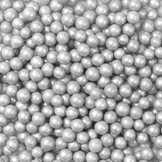 Edible Sugar Pearls | Silver Sprinkles 