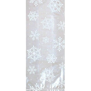 White Snowflake Cello Bags | Christmas Gift Bags NZ