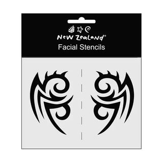 unknown | maori facial stencils pack of 2 | maori party supplies