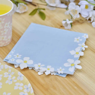 Ginger Ray | Flower Edge Floral Napkins | Garden Party Supplies NZ
