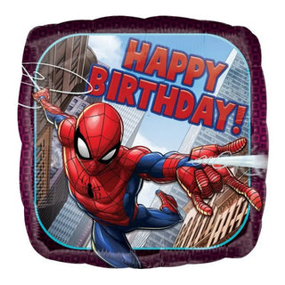 Spiderman Happy Birthday Foil Balloon | Spiderman Party Supplies