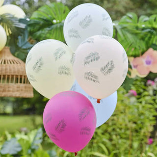Ginger Ray | Palm Leaf Hawaiian Balloons | Hawaiian Party Supplies NZ