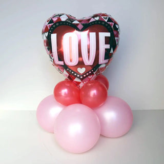 Geometric Love Valentines Mini Balloon Sculpture | Valentines Gifts NZ