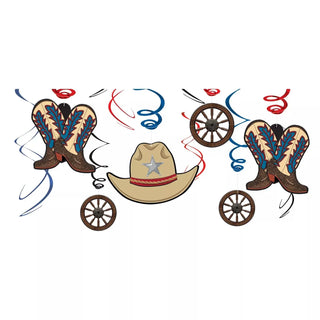 Western Swirl Decorations | Wild West Cowboy Party Supplies NZ