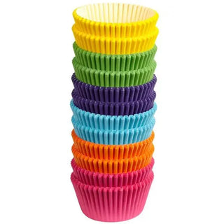 Wilton | Rainbow Brights Cupcake Papers 300pk | Rainbow Party Supplies NZ
