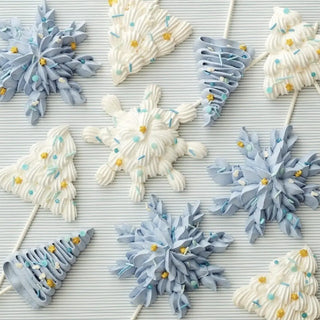 Mid-Winter Christmas Meringue Pops