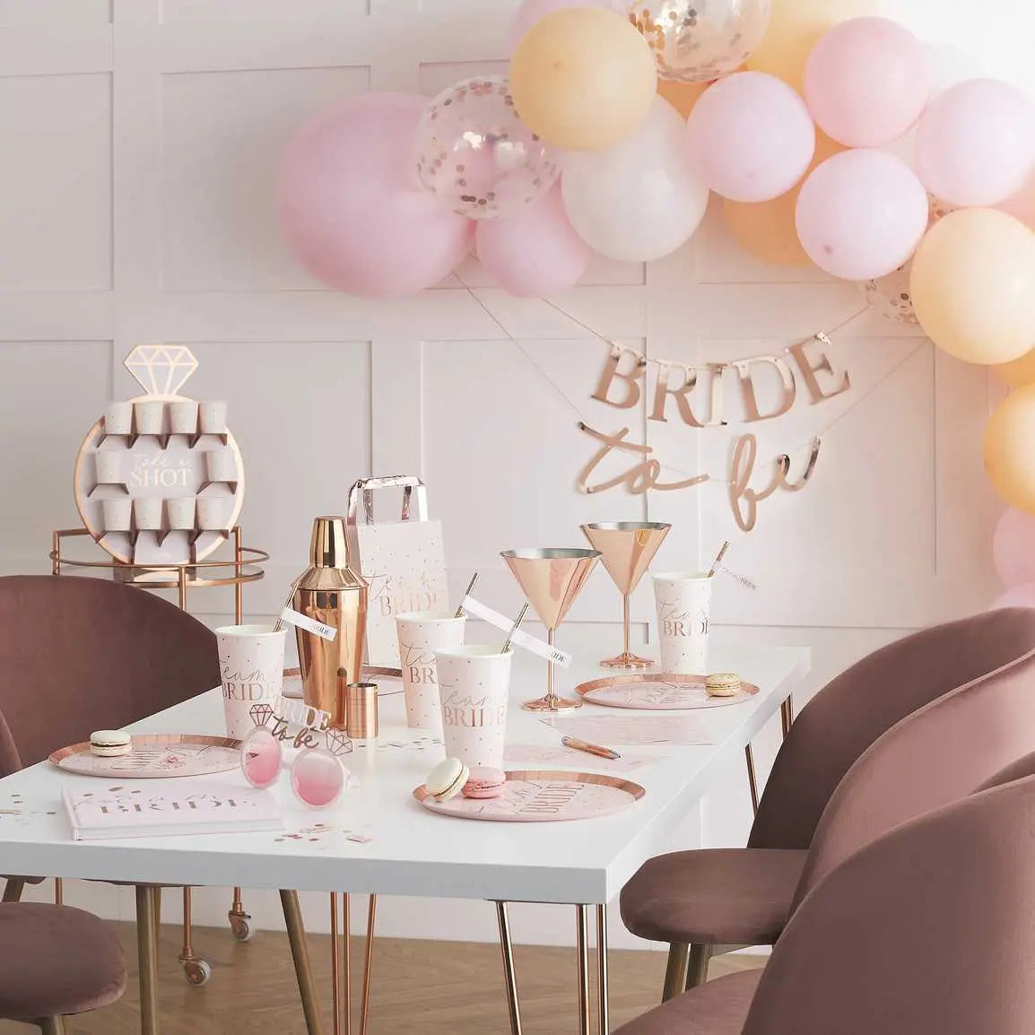 Buy Ginger Ray Rose Gold Hen Party Online at Build a Birthday NZ