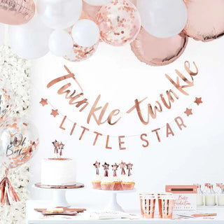 Ginger Ray Twinkle Star Rose Gold Baby Shower