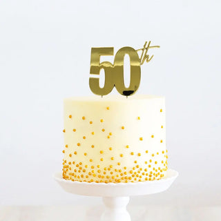 Gold Number Cake Toppers