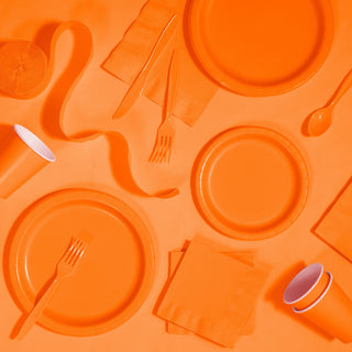 Orange-Party-Supplies Build a Birthday NZ