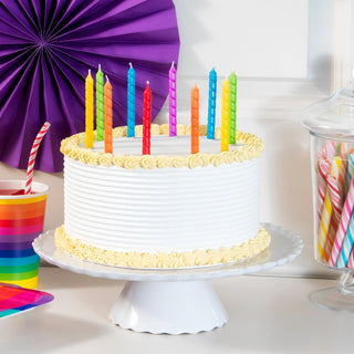 Plain Coloured & Patterned Candles