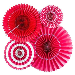 My Minds Eye | Red Party Fans | Party Fans | NZ Party Supplies