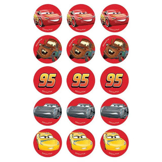 Disney Cars 3 Edible Cupcake Images
