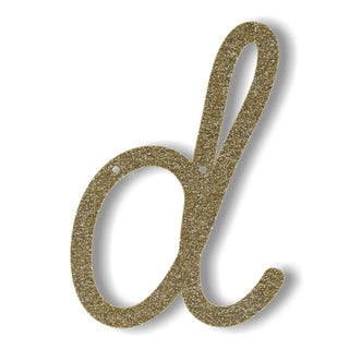 Meri Meri Gold Acrylic Bunting Letter or Number