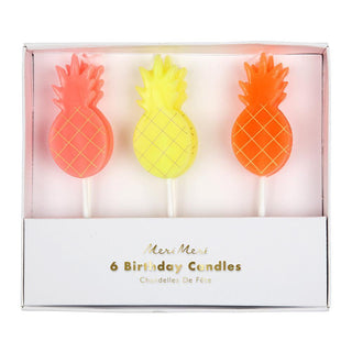 Meri Meri Pineapple Candles - 6 Pkt