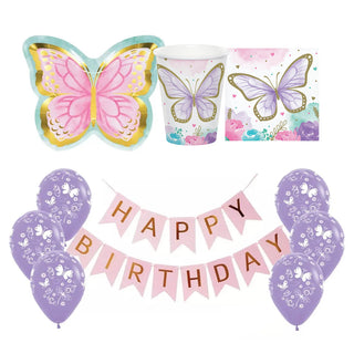 Butterfly Party Essentials for 8 - SAVE 15%