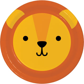 Lion Face Plates - Dinner 8 Pkt