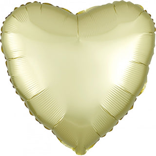 Satin Luxe Lemon Heart Foil Balloon | Love Balloons NZ