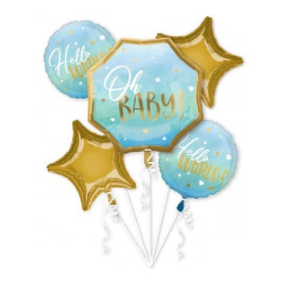 Oh Baby Blue Balloon Bouquet