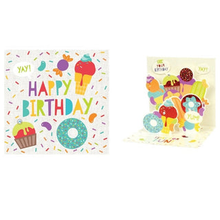 Sweet Stuff Pop Up Birthday Card | Candyland Party Supplies NZ