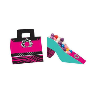 Pink Zebra Boutique Favour Boxes - 4 Pkt