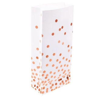 Rose Gold Confetti Treat Bags | Confetti Treat Bags | Rose Gold Treat Bags | Treat Bags | NZ Party Supplies |